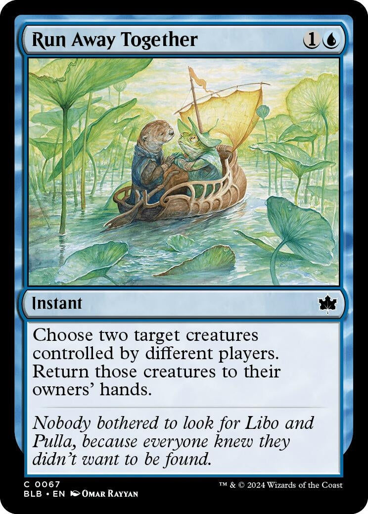 Image for Run Away Together (67) [Bloomburrow] - Magic: The Gathering
