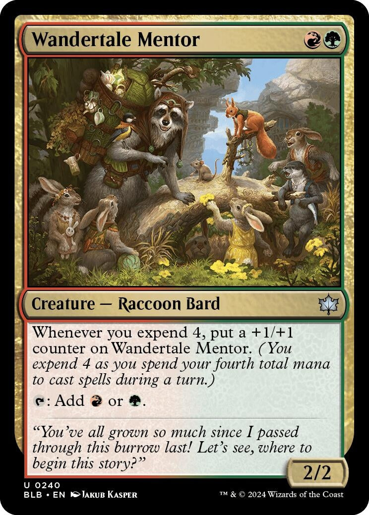 Image for Wandertale Mentor (240) [Bloomburrow] - Magic: The Gathering