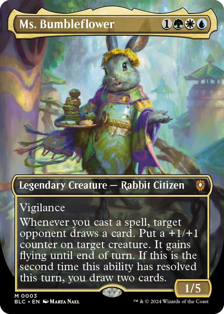 Image for Ms. Bumbleflower (Borderless) (3) [Bloomburrow] - Magic: The Gathering