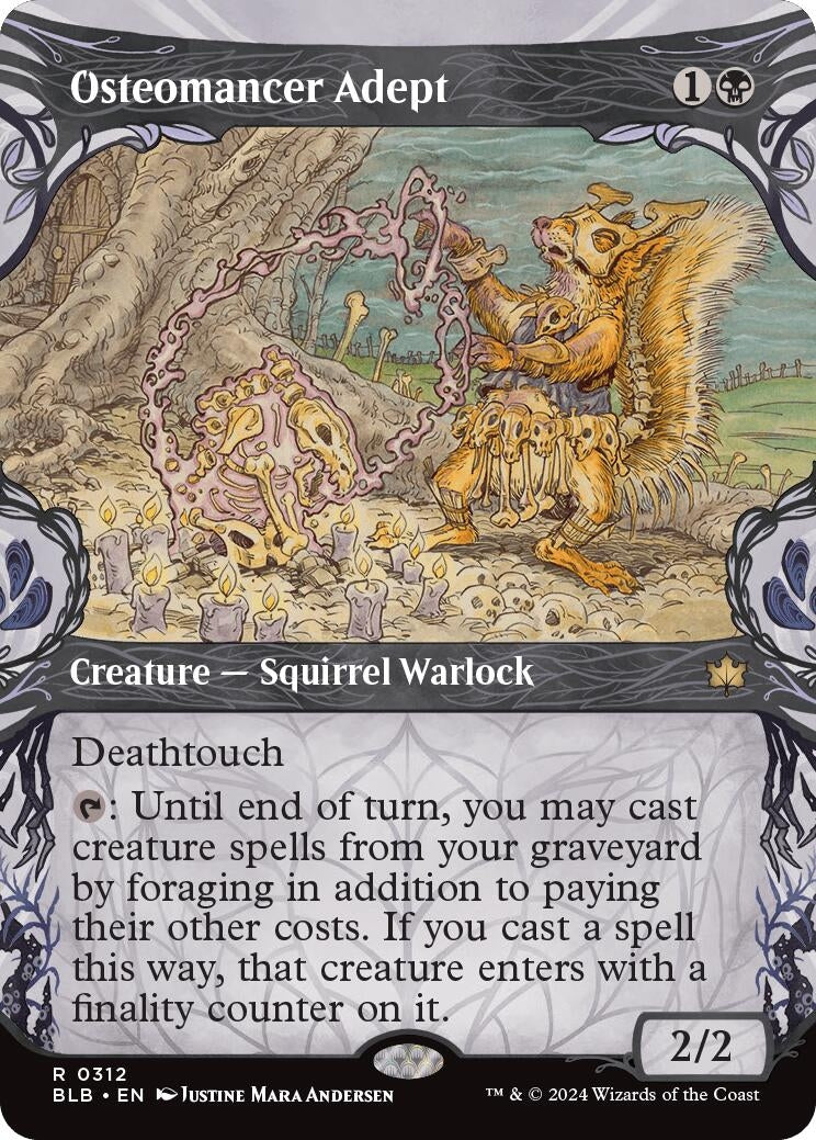 Image for Osteomancer Adept (Showcase) (312) [Bloomburrow] - Magic: The Gathering