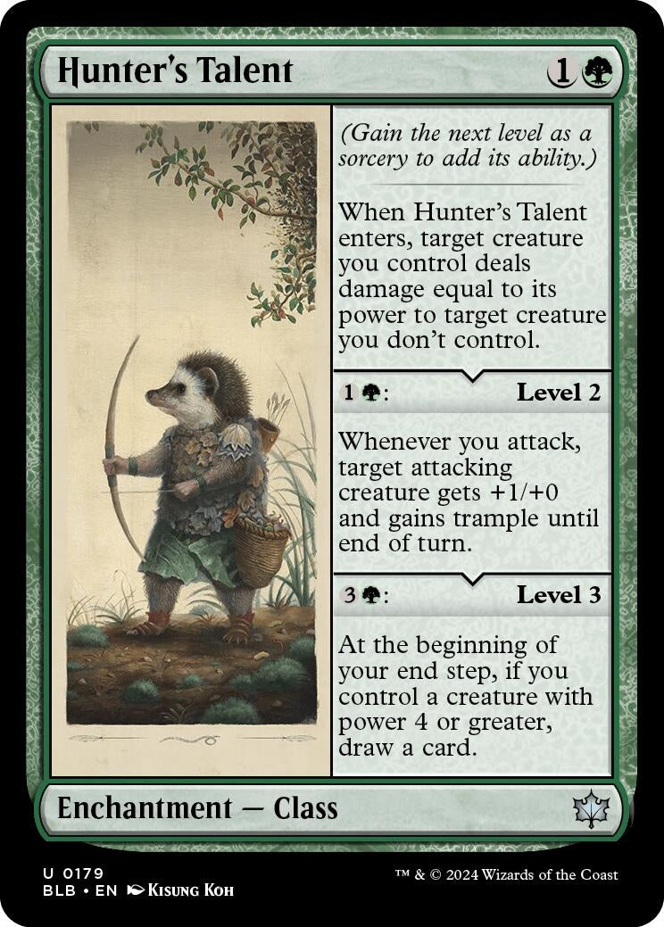 Image for Hunter's Talent (179) [Bloomburrow] - Magic: The Gathering
