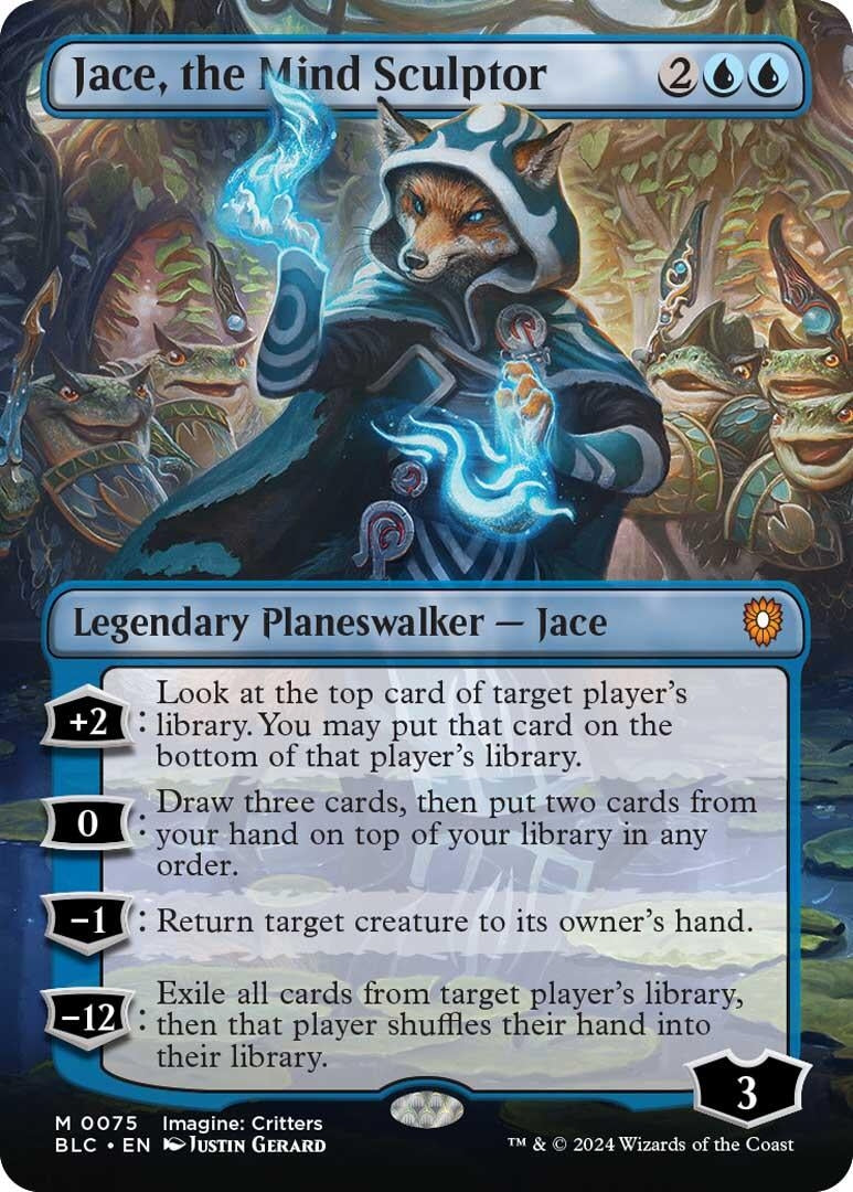 Jace, the Mind Sculptor (Borderless) (75) [Commander: Bloomburrow]