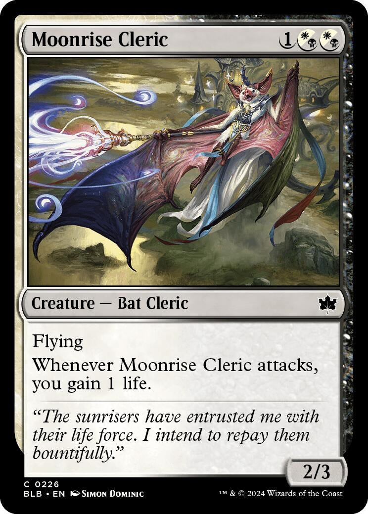 Image for Moonrise Cleric (226) [Bloomburrow] - Magic: The Gathering