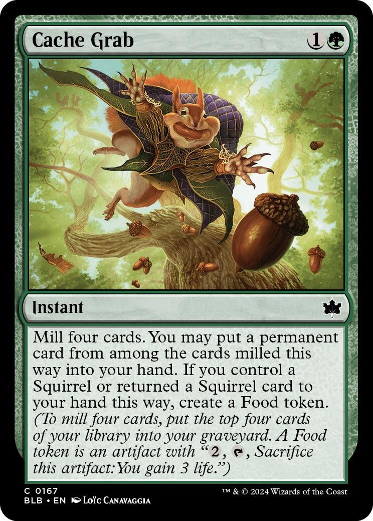 Image for Cache Grab (167) [Bloomburrow] - Magic: The Gathering