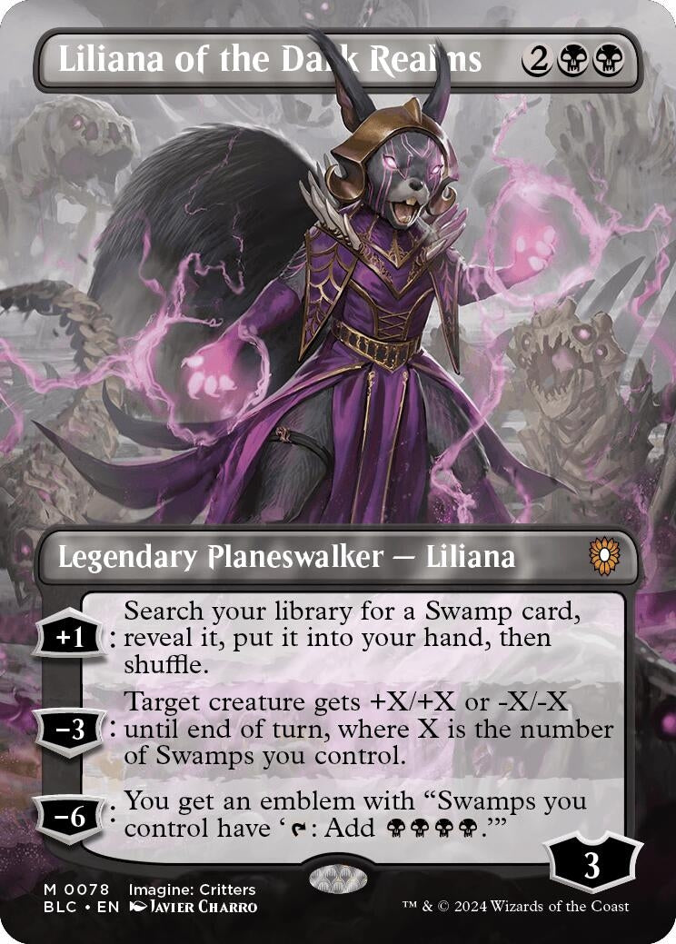 Image for Liliana of the Dark Realms (Borderless) (78) [Bloomburrow] - Magic: The Gathering