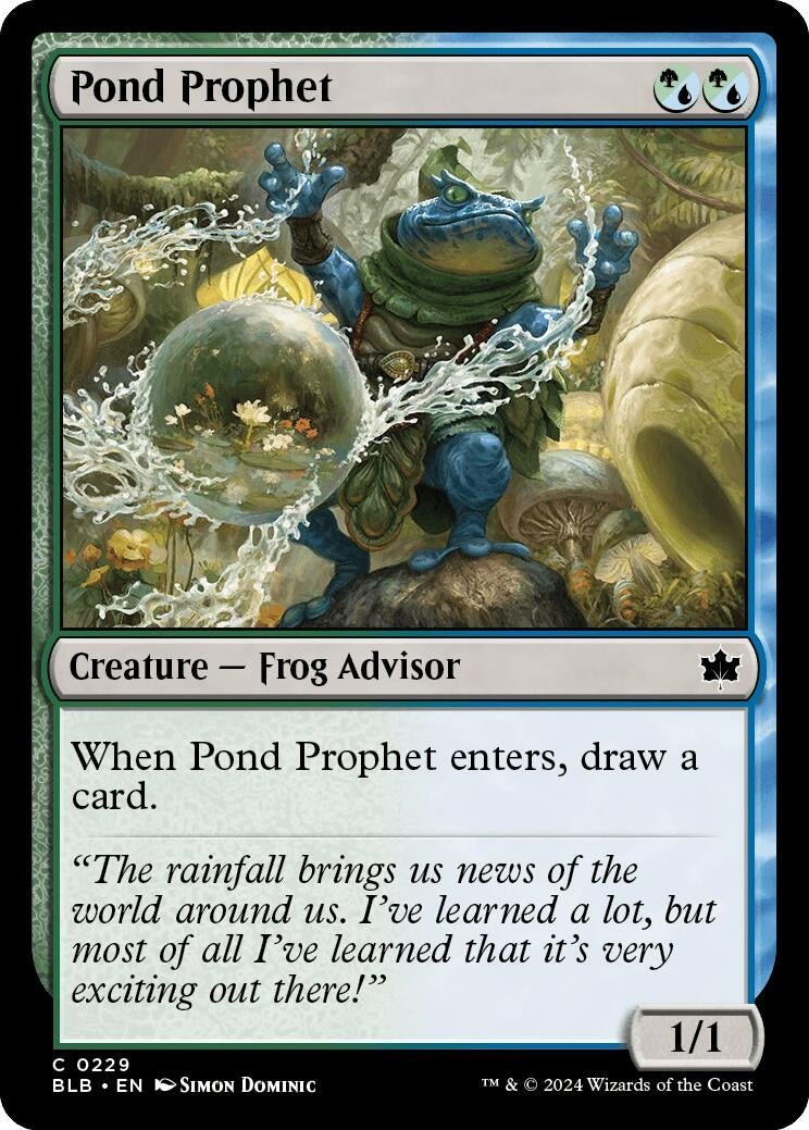 Image for Pond Prophet (229) [Bloomburrow] - Magic: The Gathering