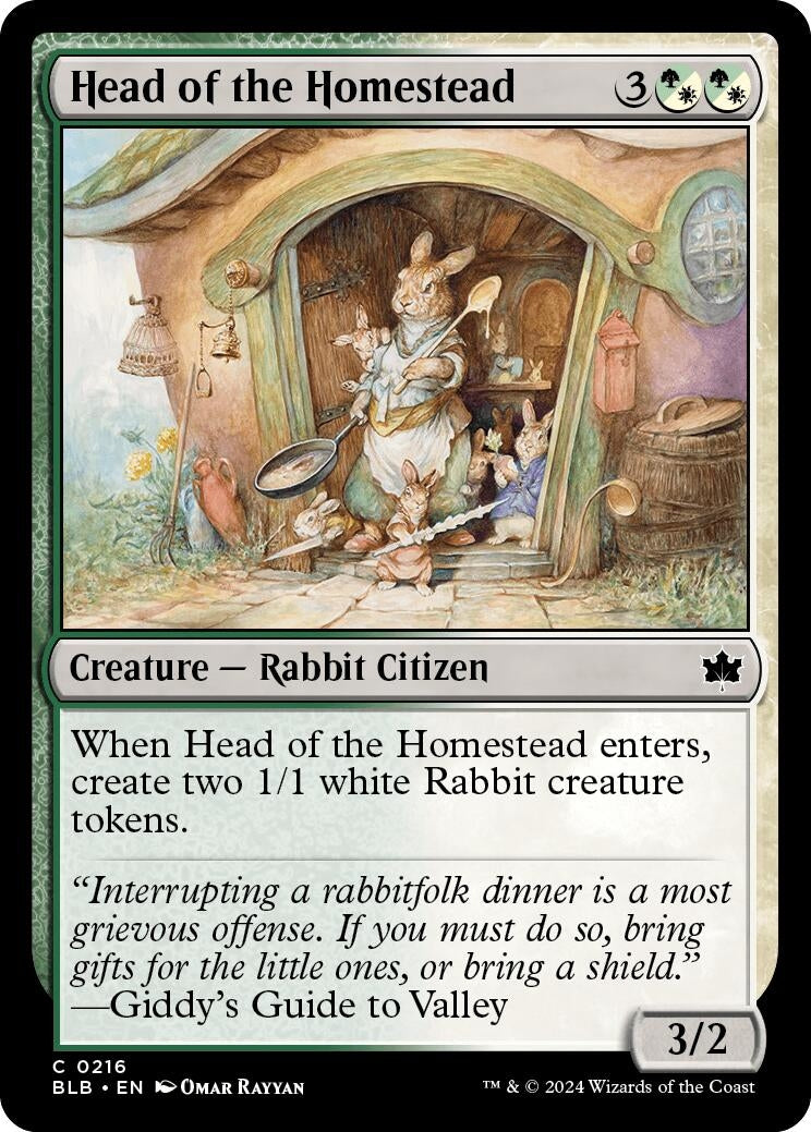 Image for Head of the Homestead (216) [Bloomburrow] - Magic: The Gathering