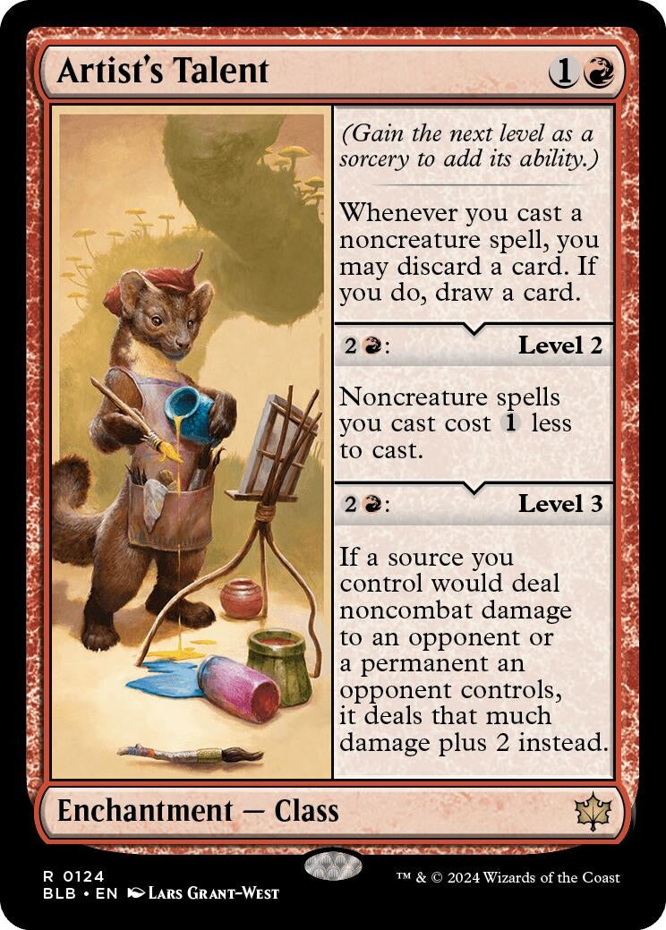 Image for Artist's Talent (124) [Bloomburrow] - Magic: The Gathering