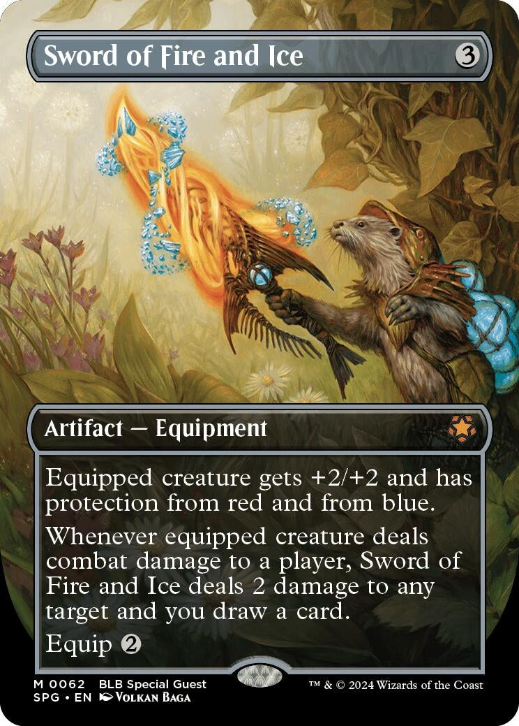 Image for Sword of Fire and Ice (Borderless) (62) [Special Guests] - Magic: The Gathering