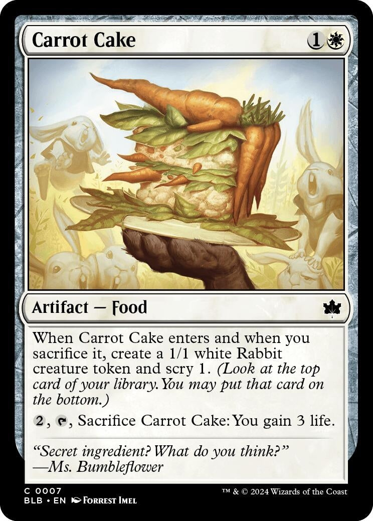 Image for Carrot Cake (7) [Bloomburrow] - Magic: The Gathering