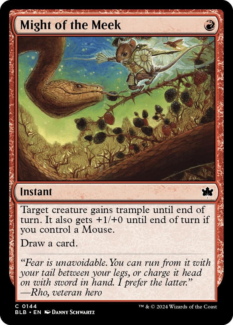 Image for Might of the Meek (144) [Bloomburrow] - Magic: The Gathering