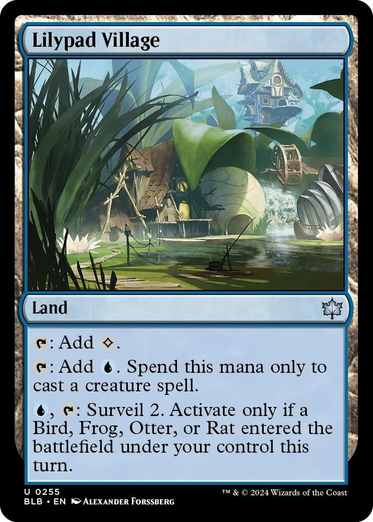 Image for Lilypad Village (255) [Bloomburrow] - Magic: The Gathering