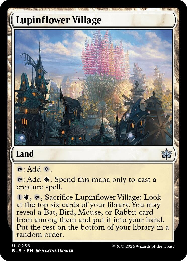 Image for Lupinflower Village (256) [Bloomburrow] - Magic: The Gathering