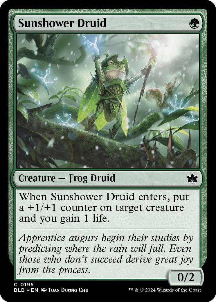 Image for Sunshower Druid (195) [Bloomburrow] - Magic: The Gathering