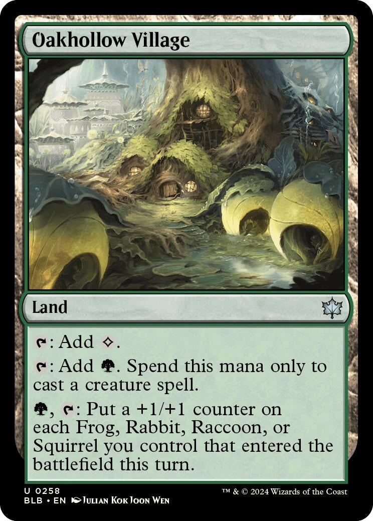 Image for Oakhollow Village (258) [Bloomburrow] - Magic: The Gathering