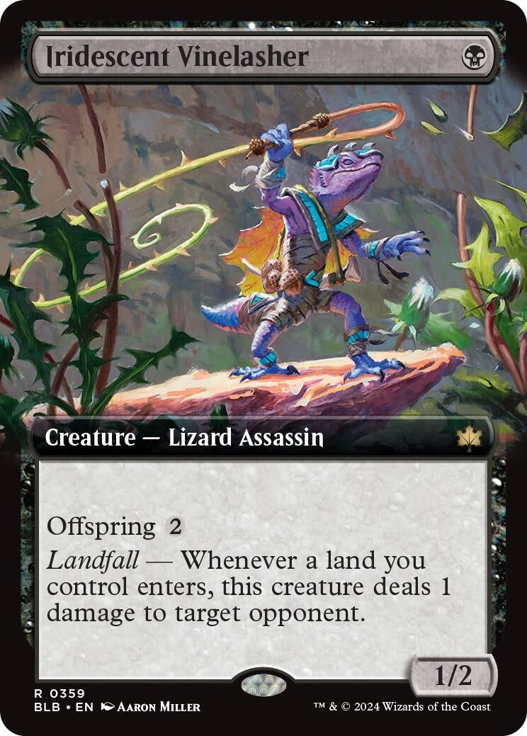 Image for Iridescent Vinelasher (Extended Art) (359) [Bloomburrow] - Magic: The Gathering
