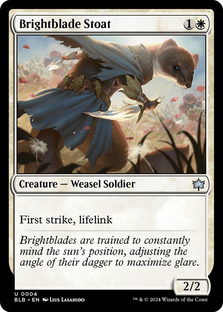 Image for Brightblade Stoat (4) [Bloomburrow] - Magic: The Gathering