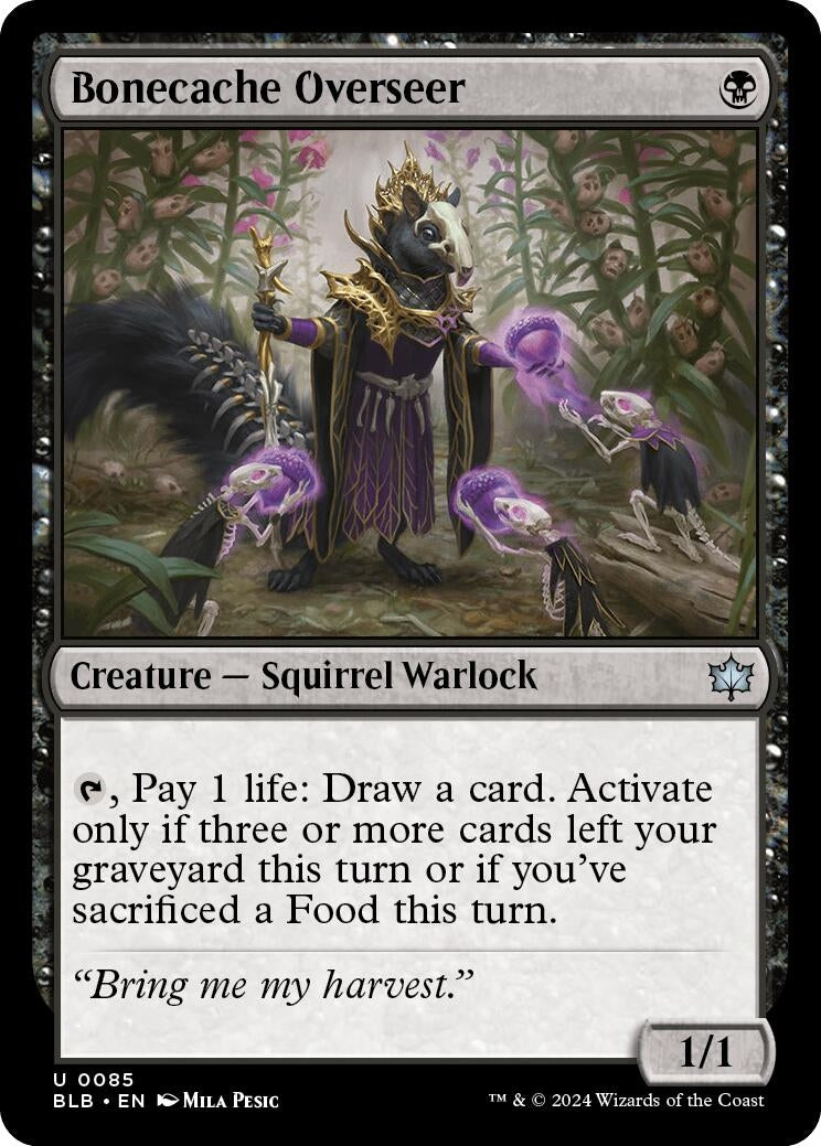 Image for Bonecache Overseer (85) [Bloomburrow] - Magic: The Gathering
