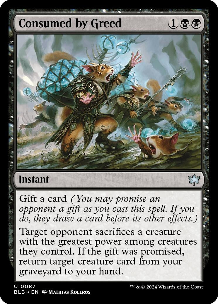 Image for Consumed by Greed (87) [Bloomburrow] - Magic: The Gathering