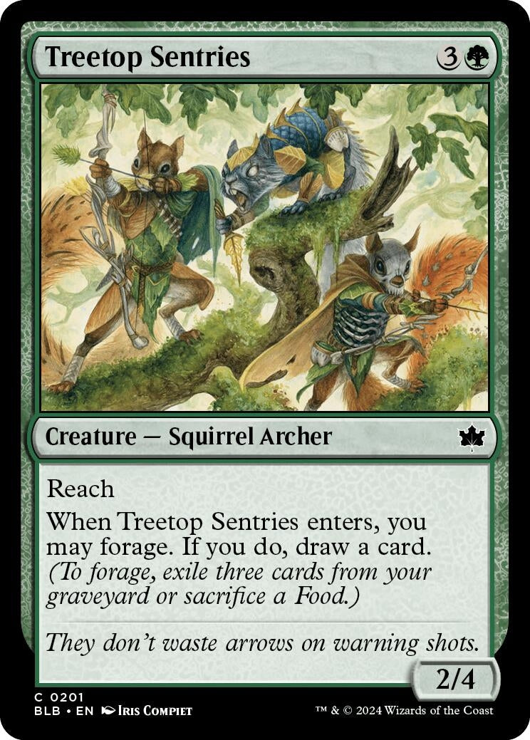 Image for Treetop Sentries (201) [Bloomburrow] - Magic: The Gathering