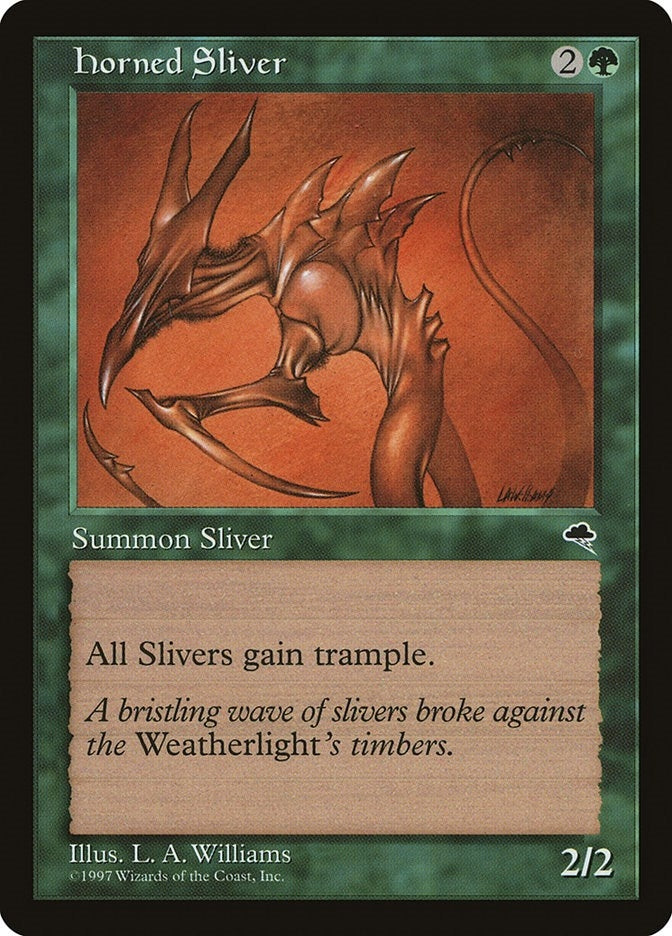 Image for Horned Sliver (234) [Tempest] - Magic: The Gathering