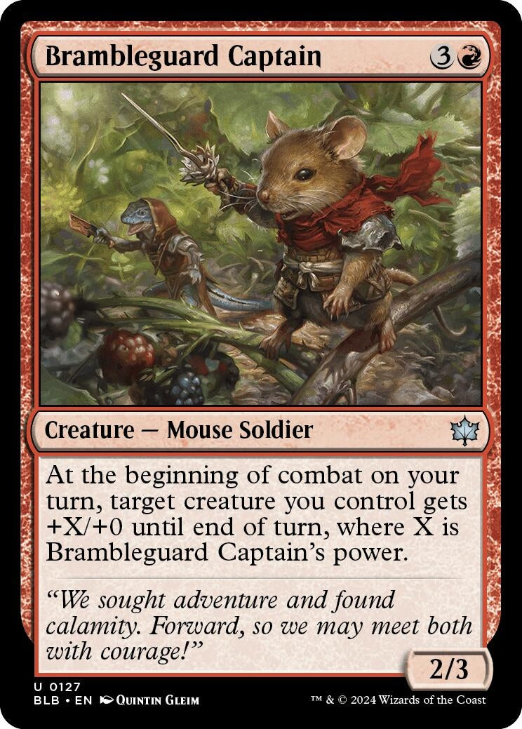 Image for Brambleguard Captain (127) [Bloomburrow] - Magic: The Gathering