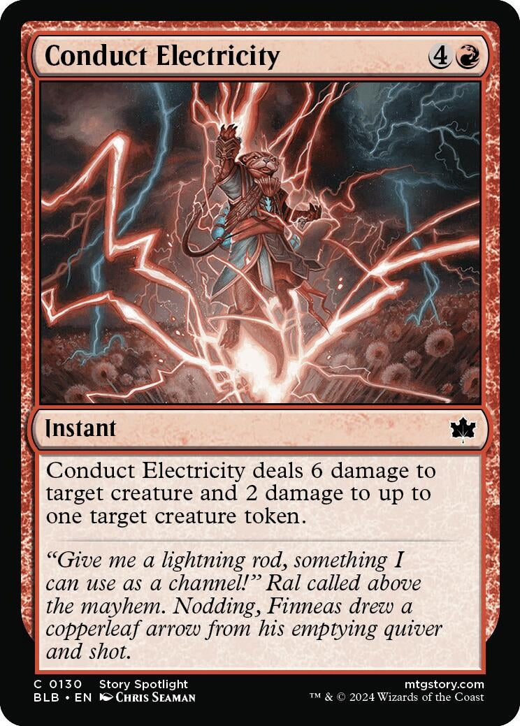 Image for Conduct Electricity (130) [Bloomburrow] - Magic: The Gathering