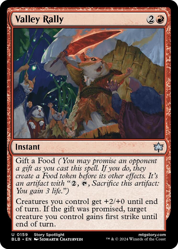 Image for Valley Rally (159) [Bloomburrow] - Magic: The Gathering