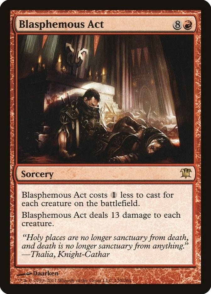 Image for Blasphemous Act (130) [Innistrad] - Magic: The Gathering