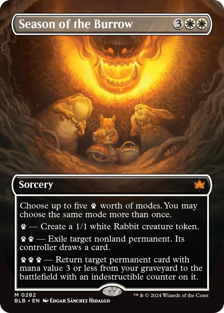 Image for Season of the Burrow (Borderless) (282) [Bloomburrow] - Magic: The Gathering