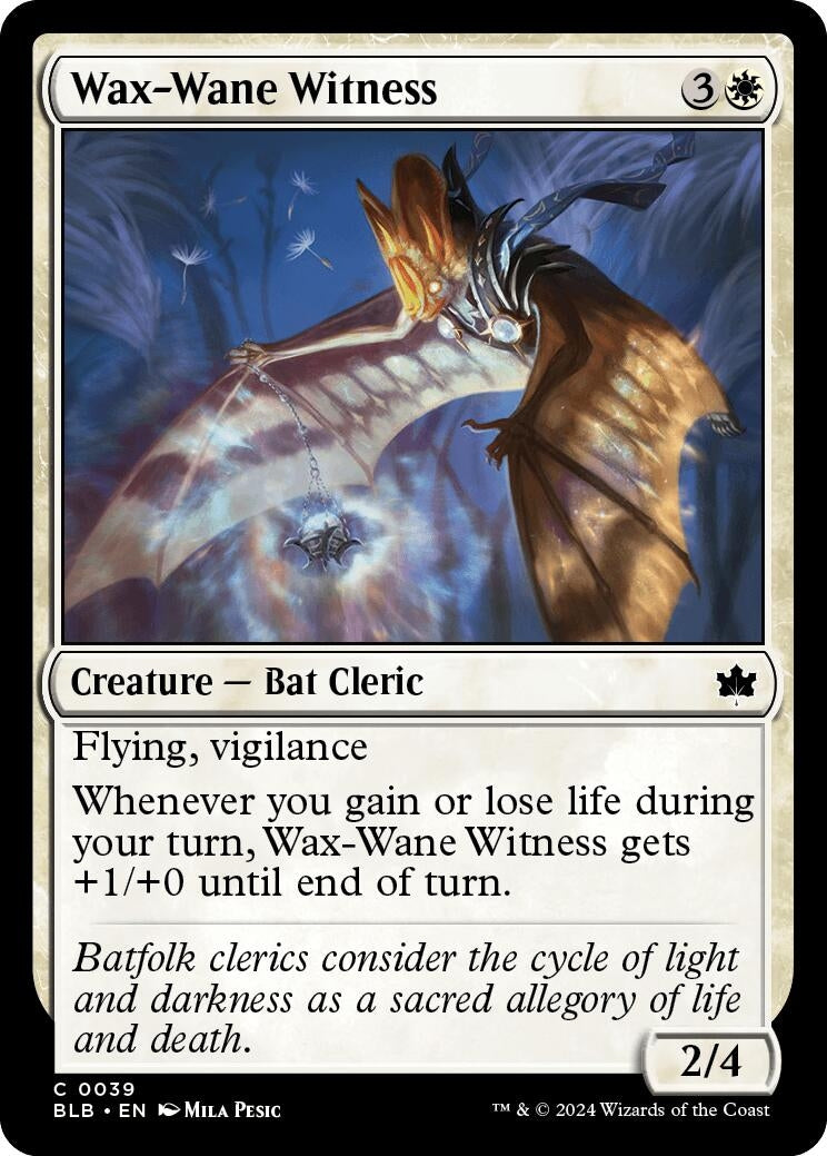 Image for Wax-Wane Witness (39) [Bloomburrow] - Magic: The Gathering