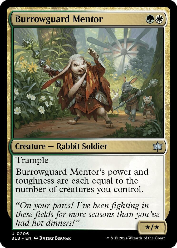 Image for Burrowguard Mentor (206) [Bloomburrow] - Magic: The Gathering