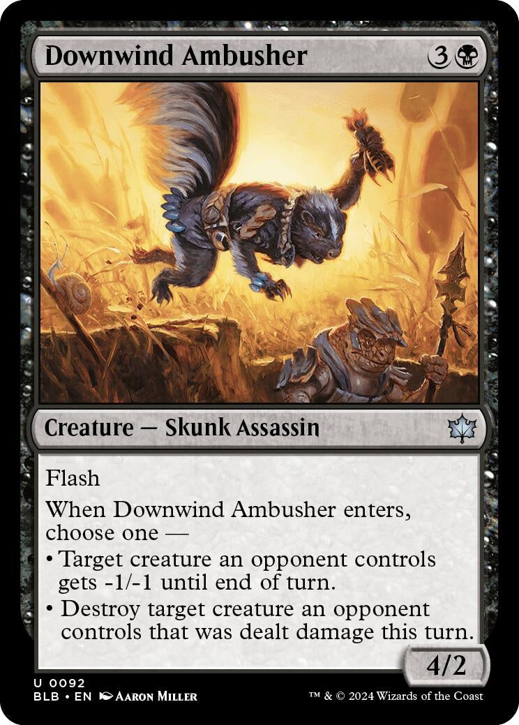 Image for Downwind Ambusher (92) [Bloomburrow] - Magic: The Gathering