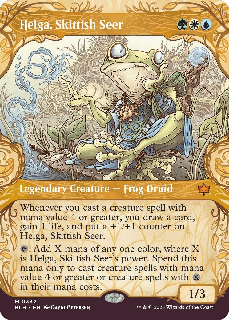 Image for Helga, Skittish Seer (Showcase) (332) [Bloomburrow] - Magic: The Gathering