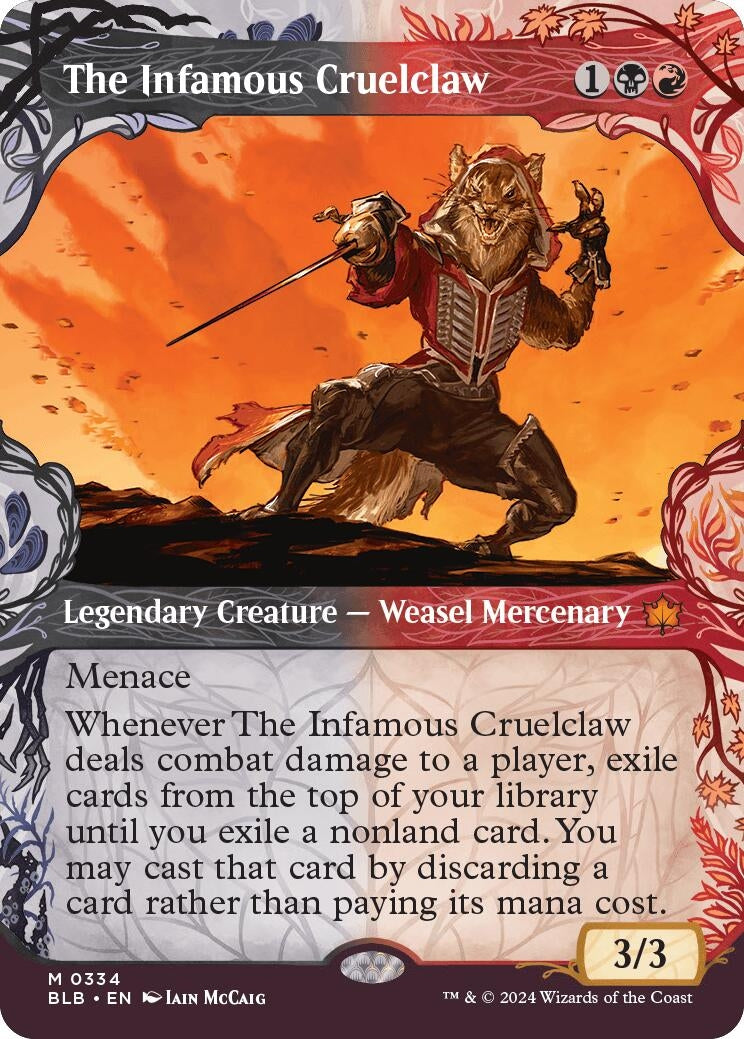Image for The Infamous Cruelclaw (Showcase) (334) [Bloomburrow] - Magic: The Gathering