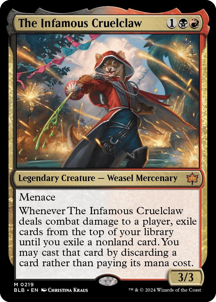 Image for The Infamous Cruelclaw (219) [Bloomburrow] - Magic: The Gathering