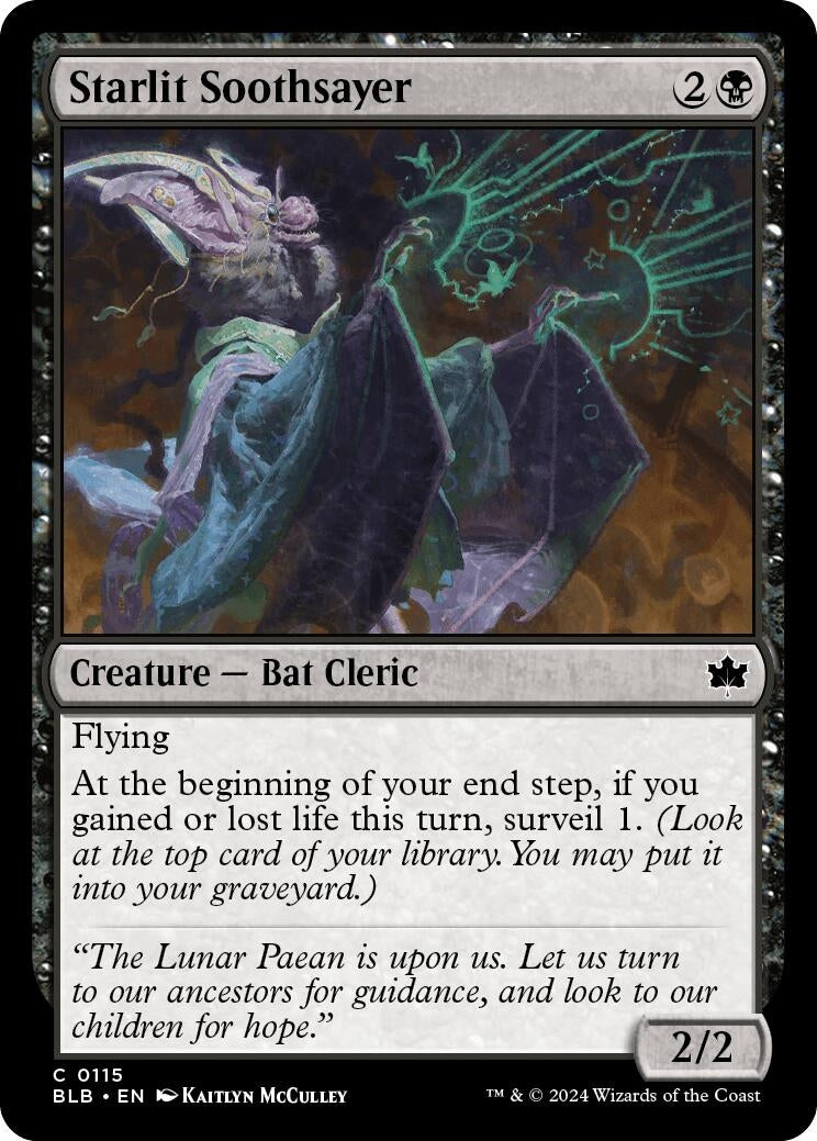 Image for Starlit Soothsayer (115) [Bloomburrow] - Magic: The Gathering