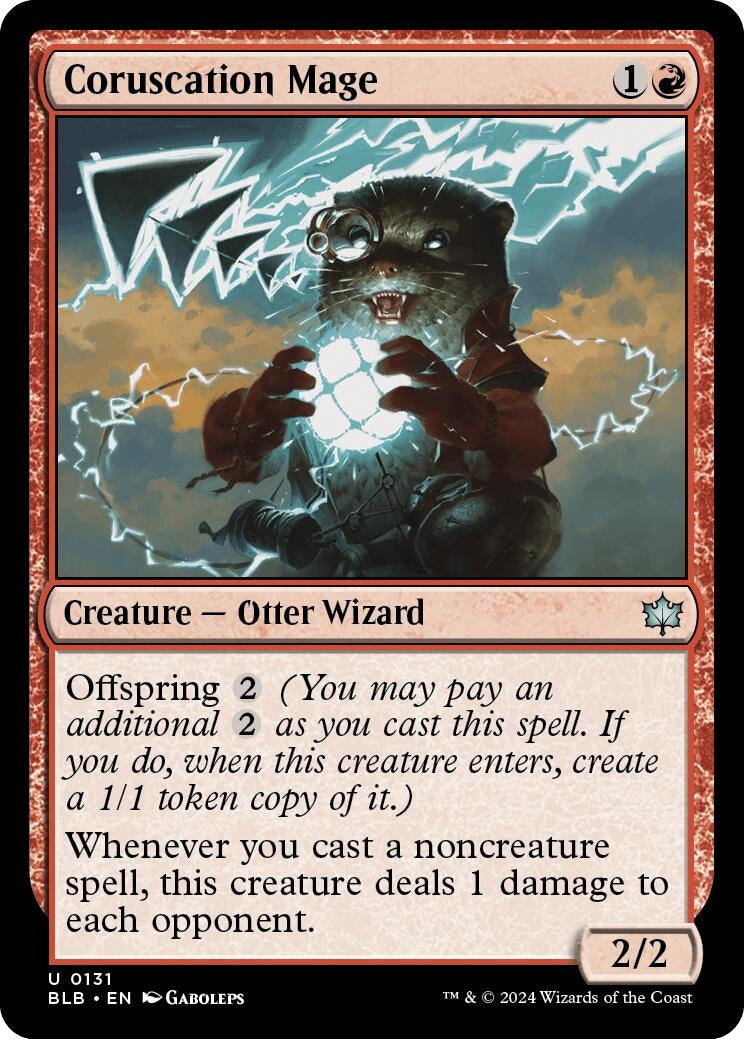 Image for Coruscation Mage (131) [Bloomburrow] - Magic: The Gathering