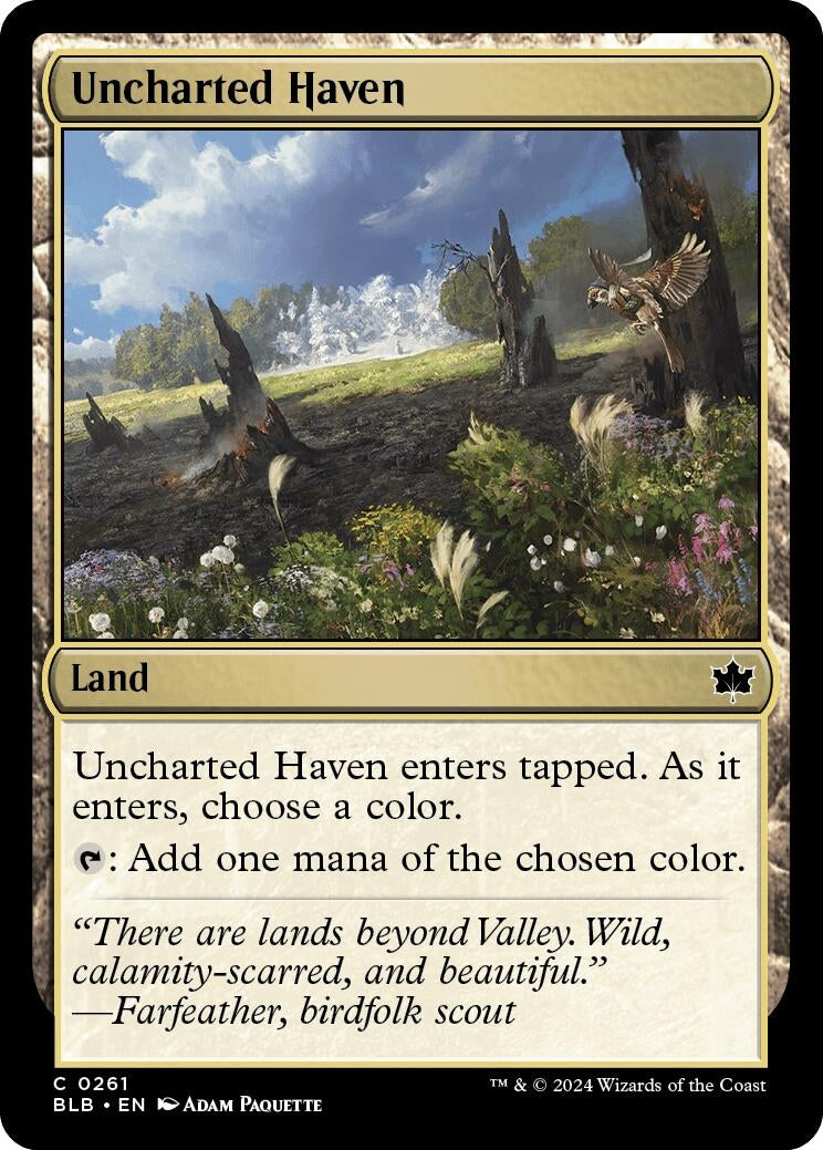 Image for Uncharted Haven (261) [Bloomburrow] - Magic: The Gathering