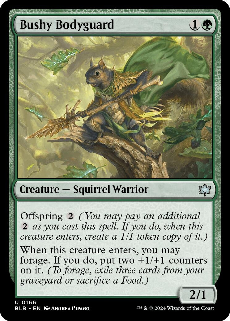 Image for Bushy Bodyguard (166) [Bloomburrow] - Magic: The Gathering