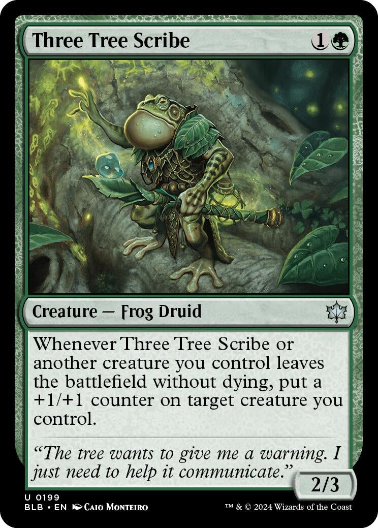 Image for Three Tree Scribe (199) [Bloomburrow] - Magic: The Gathering