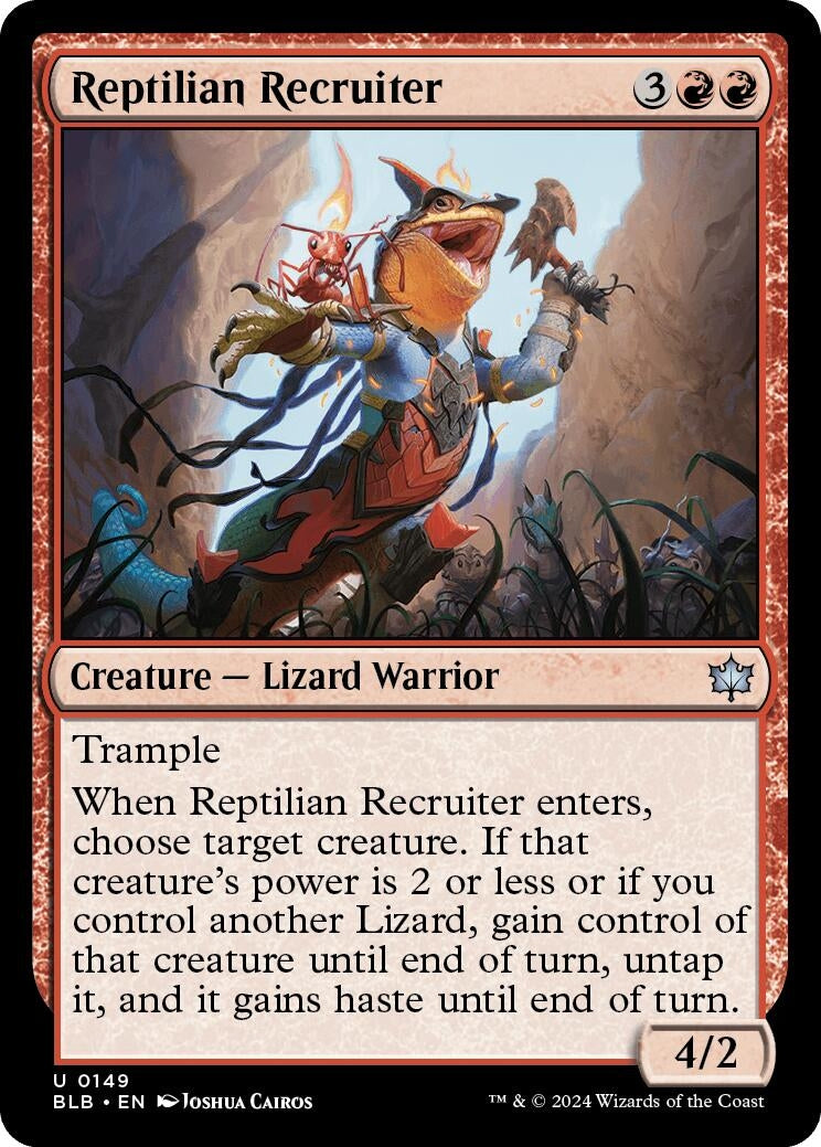 Image for Reptilian Recruiter (149) [Bloomburrow] - Magic: The Gathering