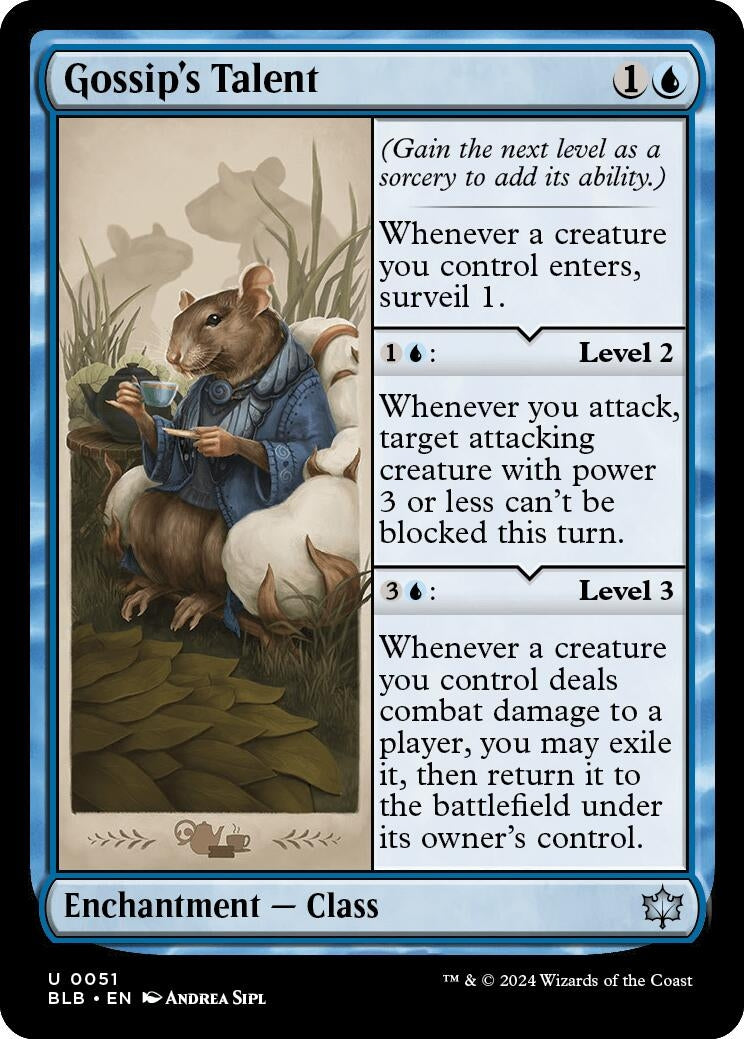 Image for Gossip's Talent (51) [Bloomburrow] - Magic: The Gathering
