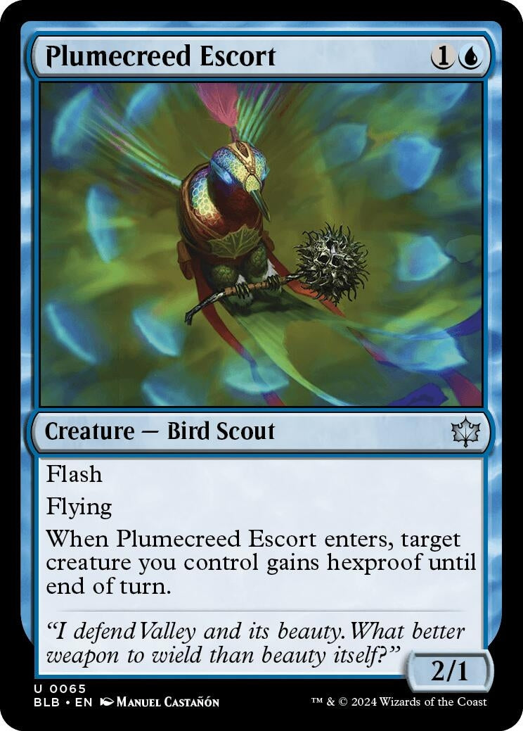 Image for Plumecreed Escort (65) [Bloomburrow] - Magic: The Gathering