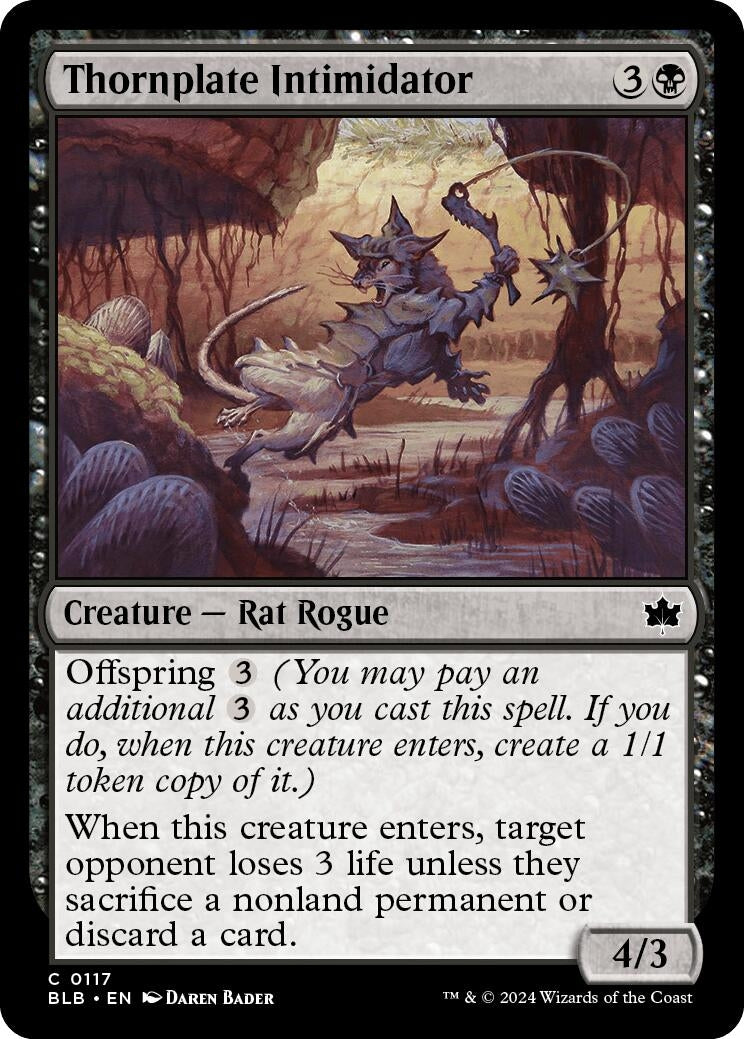 Image for Thornplate Intimidator (117) [Bloomburrow] - Magic: The Gathering