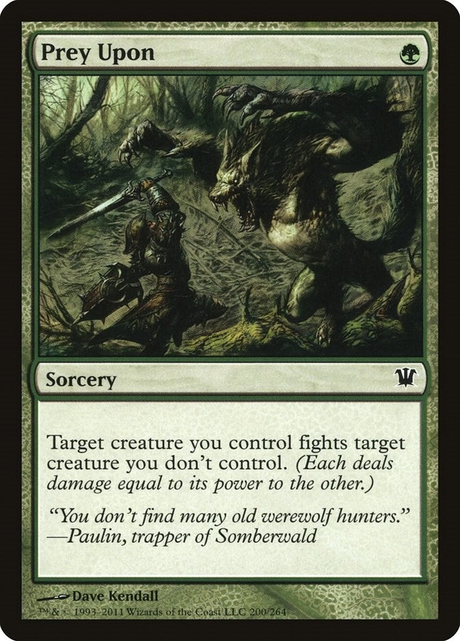 Image for Prey Upon (200) [Innistrad] - Magic: The Gathering