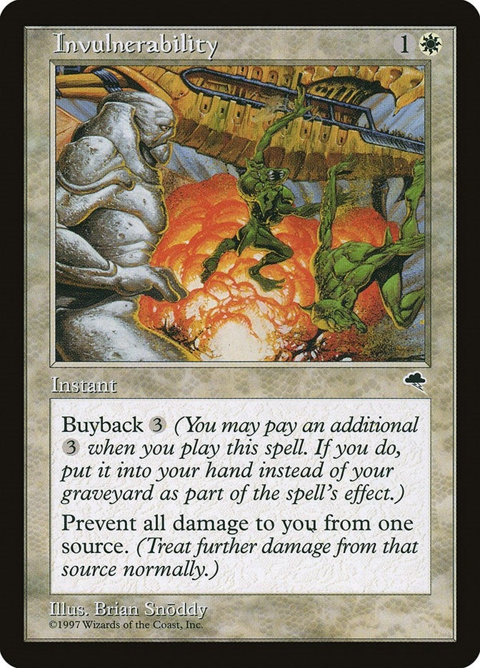 Image for Invulnerability (25) [Tempest] - Magic: The Gathering