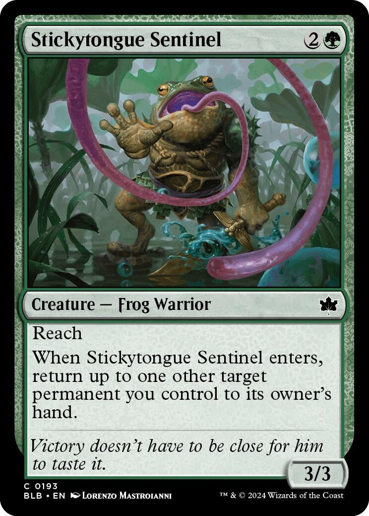 Image for Stickytongue Sentinel (193) [Bloomburrow] - Magic: The Gathering