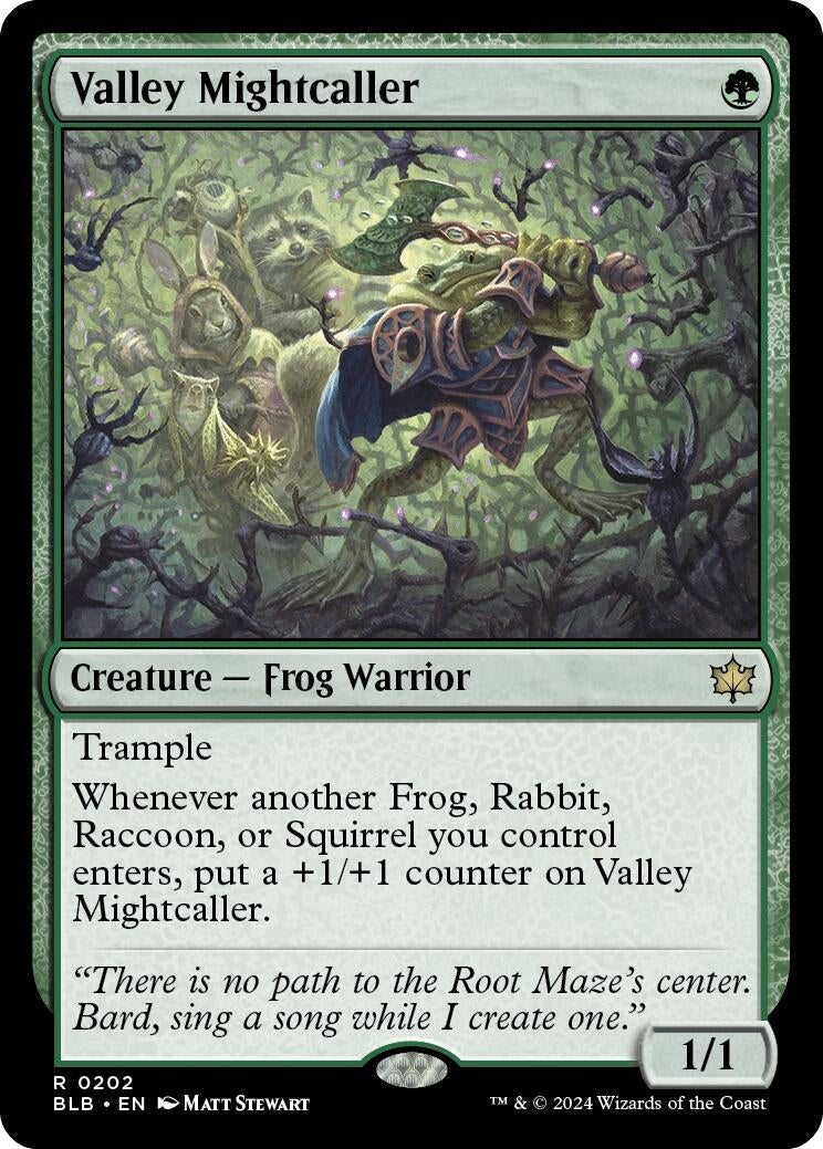 Image for Valley Mightcaller (202) [Bloomburrow] - Magic: The Gathering