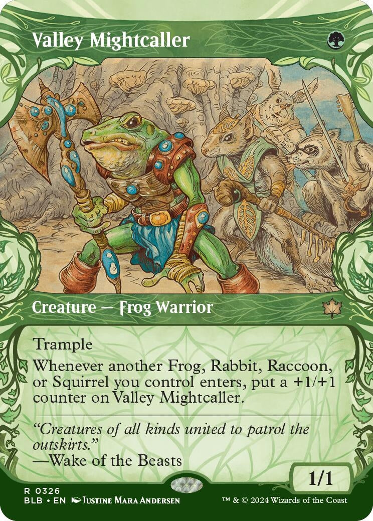 Image for Valley Mightcaller (Showcase) (326) [Bloomburrow] - Magic: The Gathering